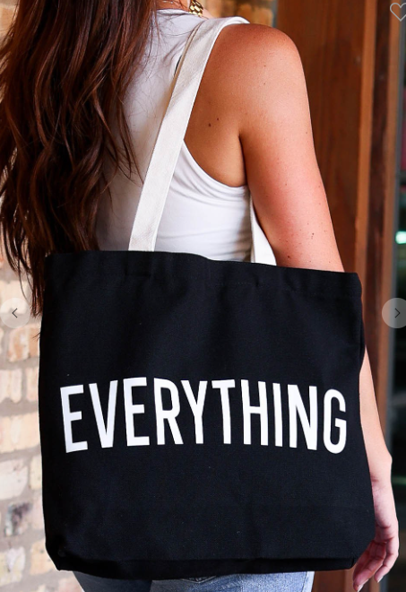 A58 - Everything Large Tote Bag (BLACK)