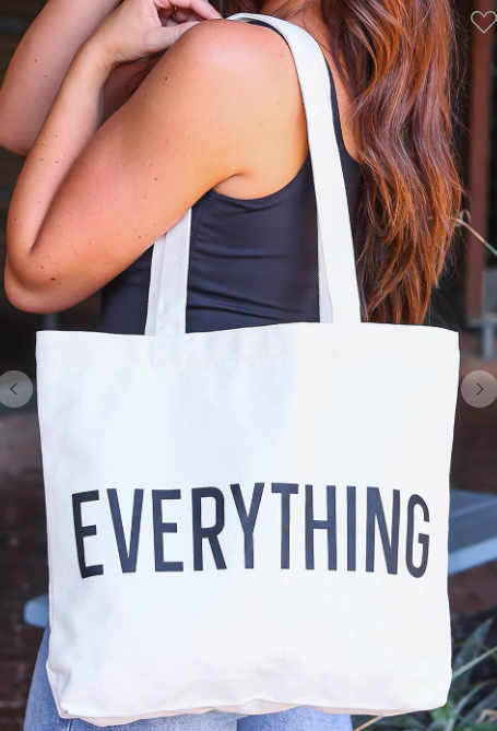 A58 - Everything Large Tote Bag (WHITE)